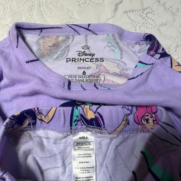 Disney Princess Graphic PJs Size 6 - Picture 5 of 5